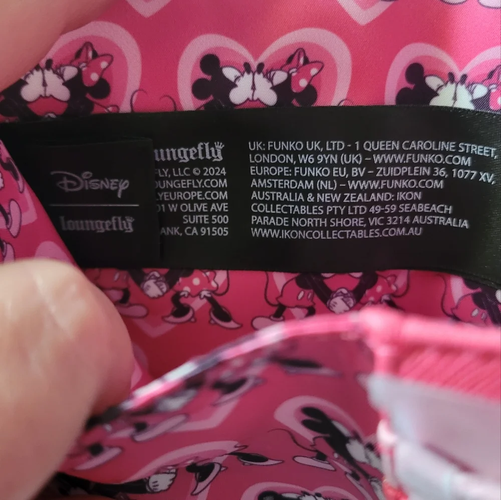 NWT-Disney Loungefly Pink Heart Wallet - Picture 7 of 12